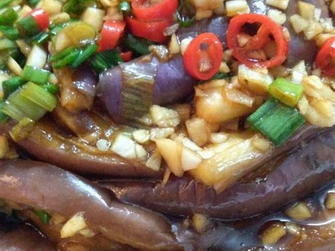 四川拌茄子的制作方法