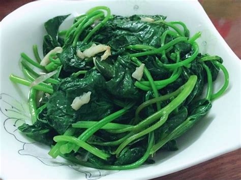 炒番薯叶的制作方法