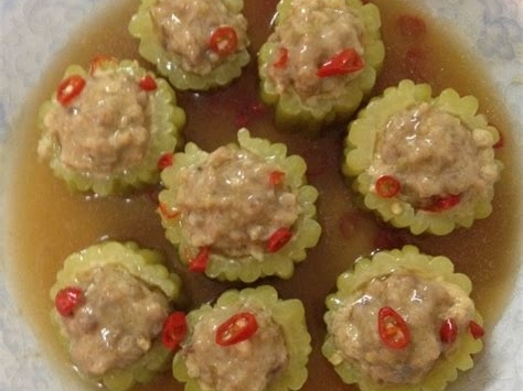 苦瓜酿肉（鱼肉版）的制作方法