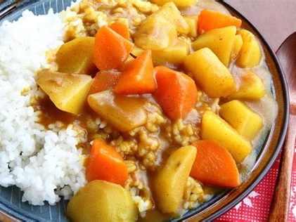 南瓜土豆咖喱饭的制作方法