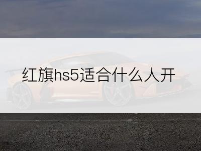 红旗hs5适合什么人开