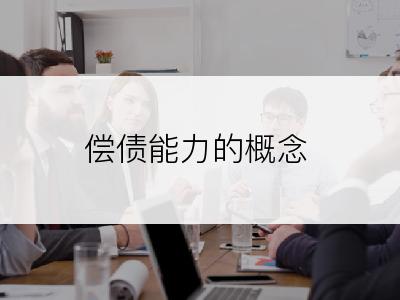 偿债能力的概念