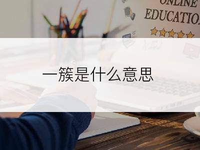 一簇是什么意思