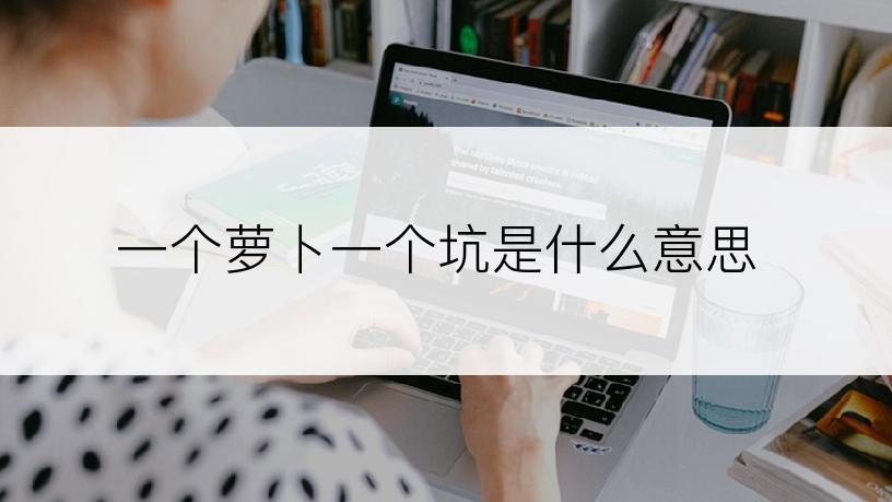 一个萝卜一个坑是什么意思