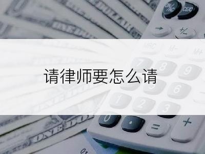 请律师要怎么请