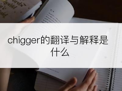 chigger的翻译与解释是什么