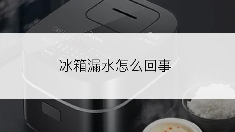 冰箱漏水怎么回事