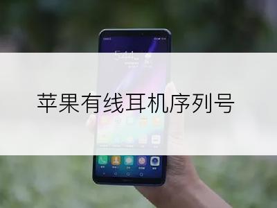 苹果有线耳机序列号