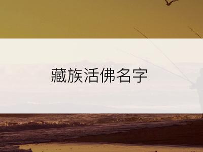 藏族活佛名字