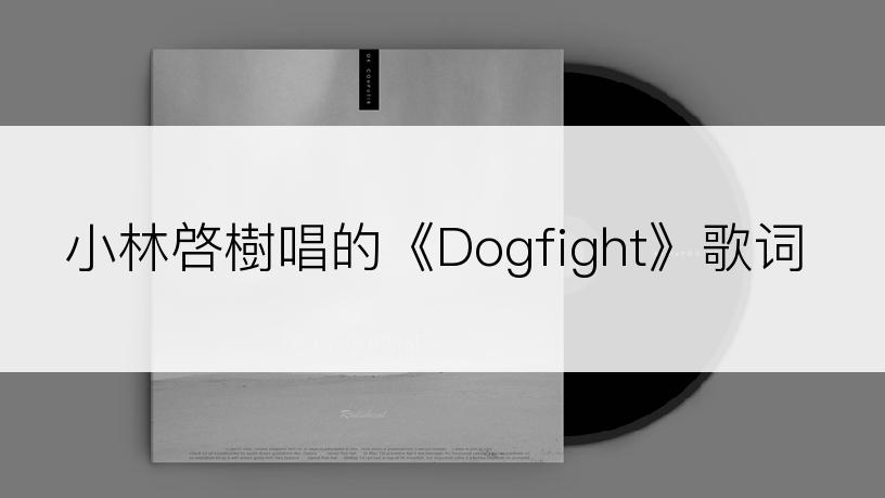 小林啓樹唱的《Dogfight》歌词