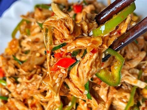 麻辣鸡丝的制作方法