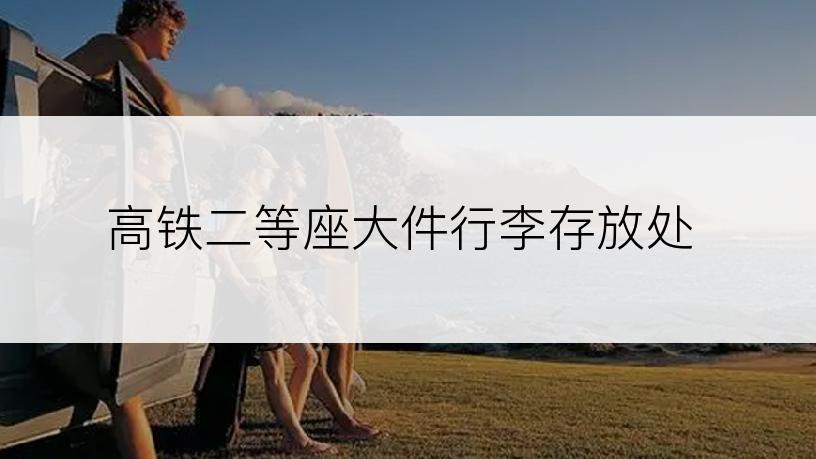 高铁二等座大件行李存放处