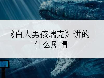 《白人男孩瑞克》讲的什么剧情