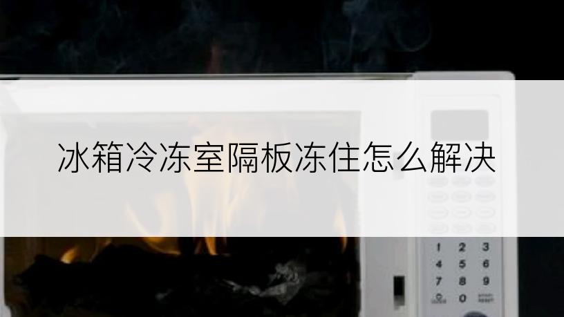 冰箱冷冻室隔板冻住怎么解决