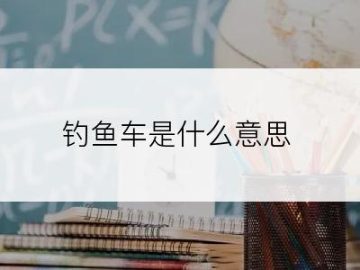 钓鱼车是什么意思