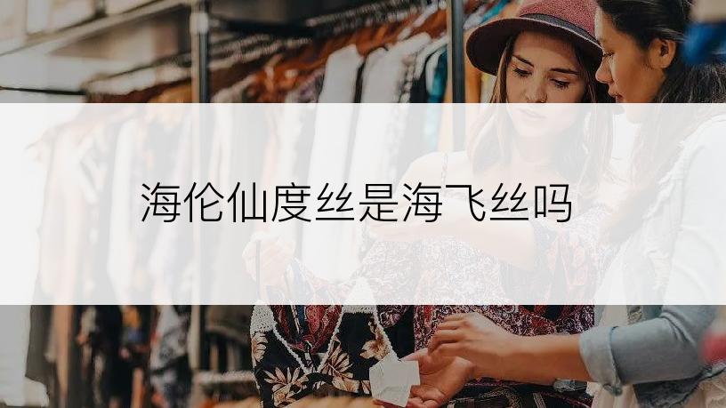 海伦仙度丝是海飞丝吗