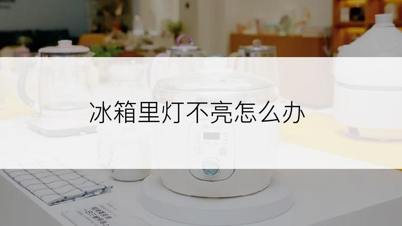 冰箱里灯不亮怎么办