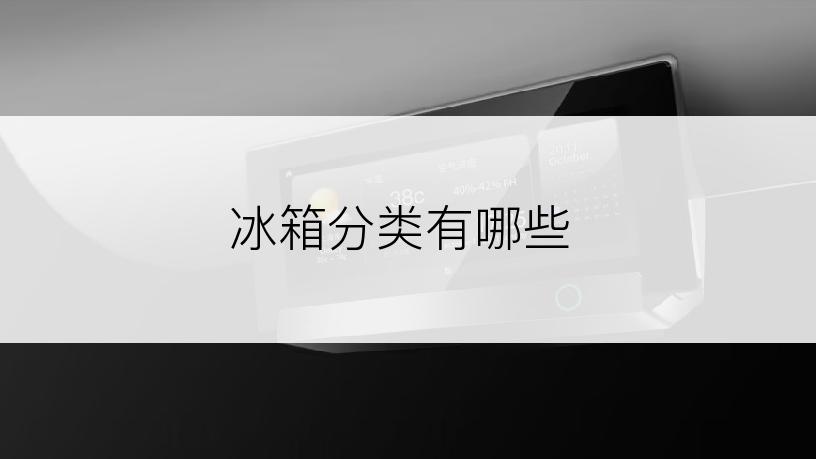 冰箱分类有哪些