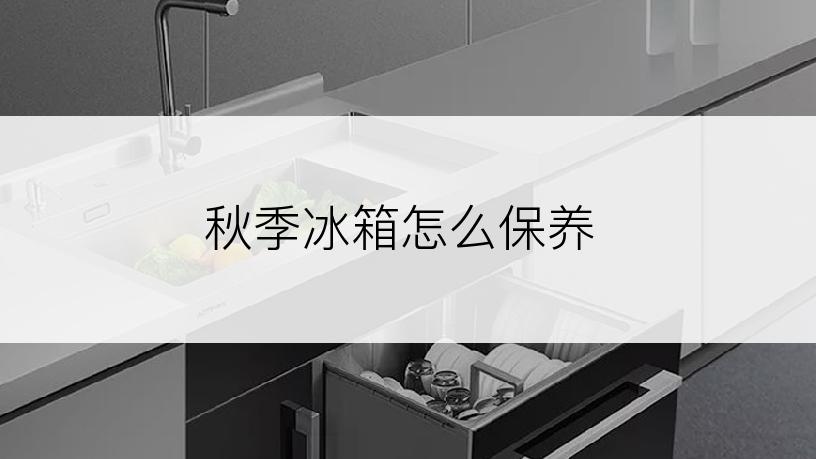 秋季冰箱怎么保养