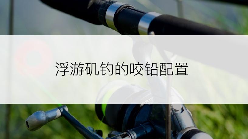 浮游矶钓的咬铅配置