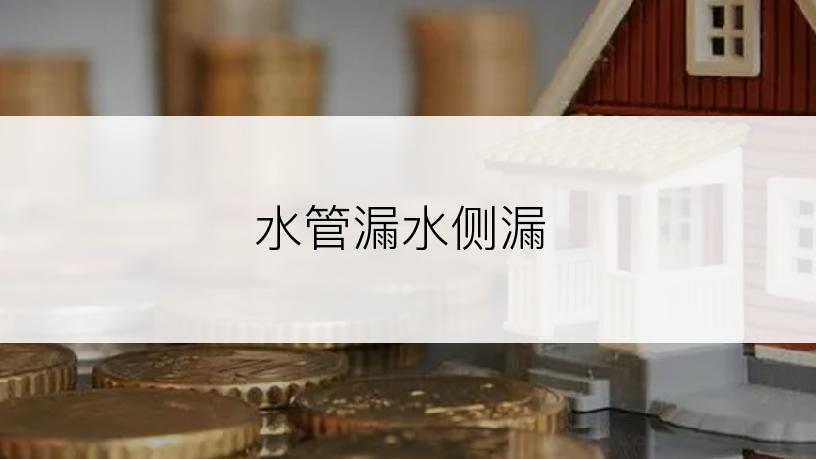 水管漏水侧漏