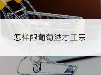 怎样酿葡萄酒才正宗