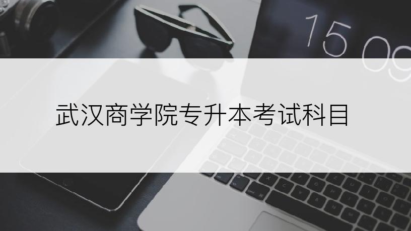 武汉商学院专升本考试科目