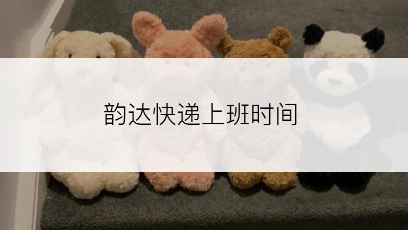 韵达快递上班时间