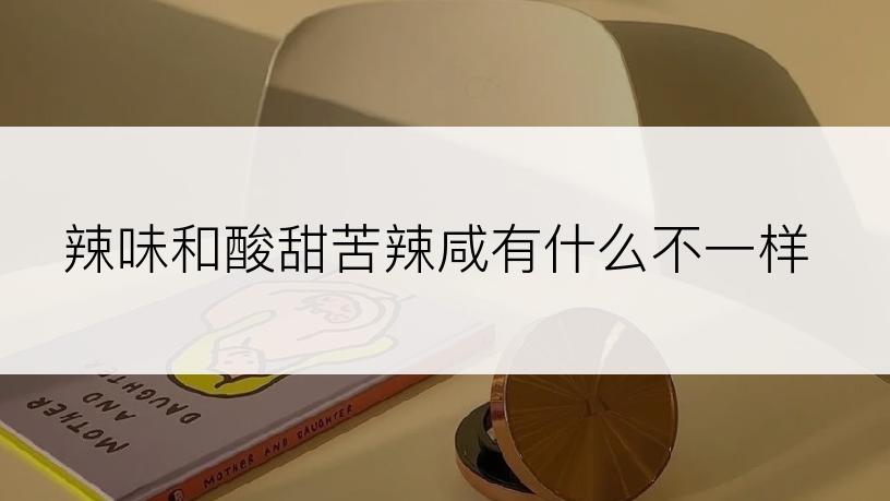 辣味和酸甜苦辣咸有什么不一样
