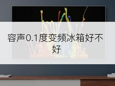 容声0.1度变频冰箱好不好