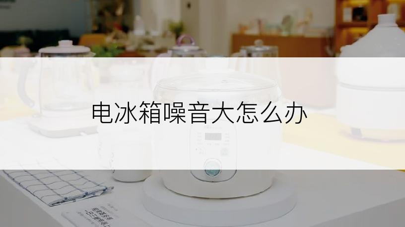 电冰箱噪音大怎么办