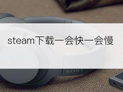 steam下载一会快一会慢