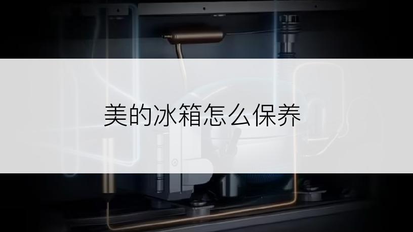 美的冰箱怎么保养