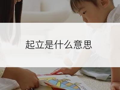 起立是什么意思