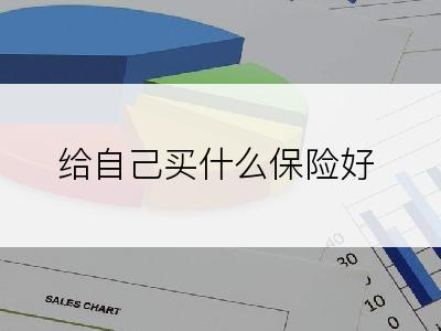 给自己买什么保险好