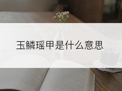 玉鳞瑶甲是什么意思