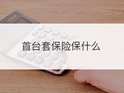 首台套保险保什么