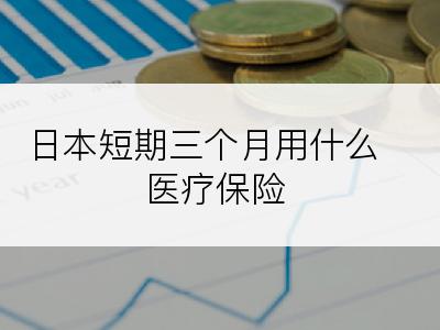 日本短期三个月用什么医疗保险