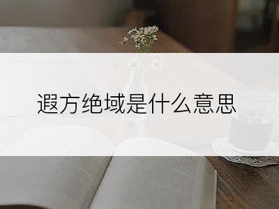 遐方绝域是什么意思