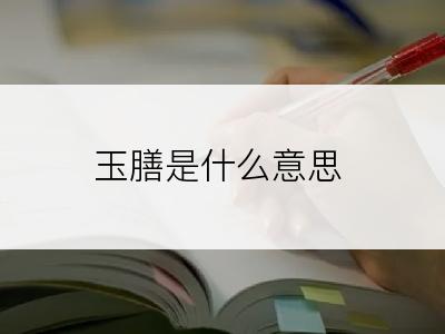 玉膳是什么意思