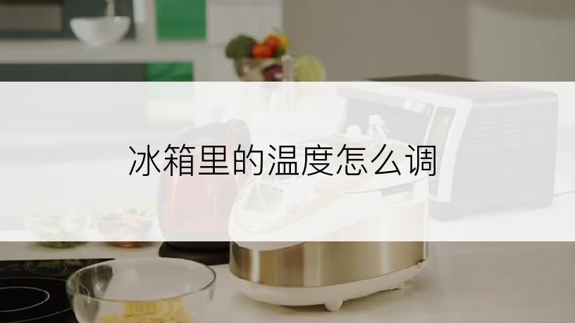 冰箱里的温度怎么调