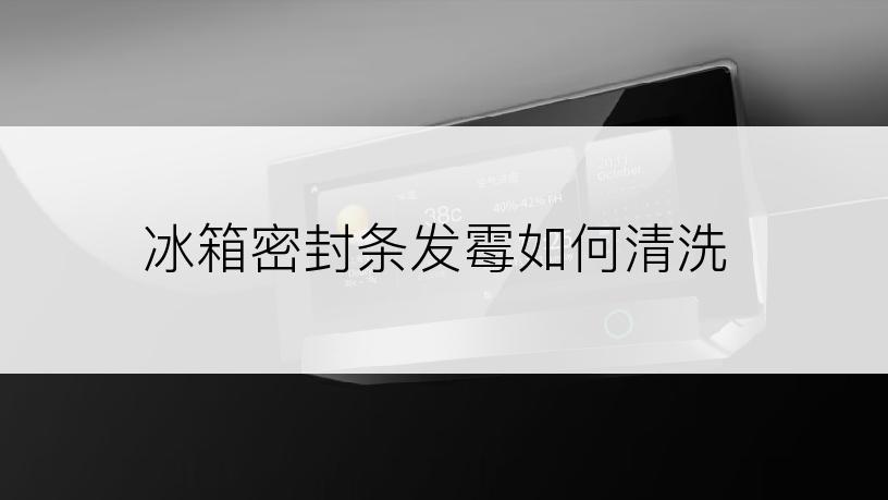 冰箱密封条发霉如何清洗