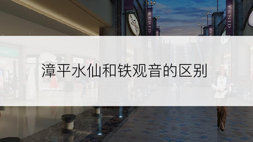 漳平水仙和铁观音的区别