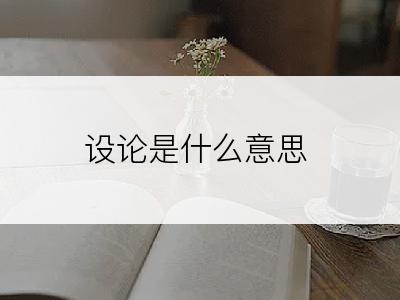 设论是什么意思