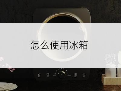怎么使用冰箱