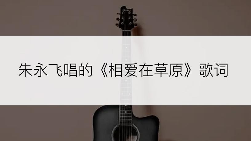 朱永飞唱的《相爱在草原》歌词
