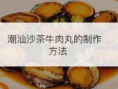 潮汕沙茶牛肉丸的制作方法