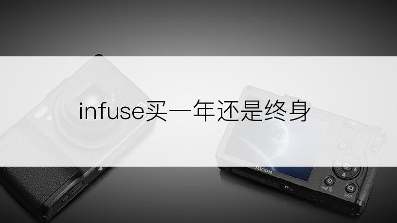 infuse买一年还是终身