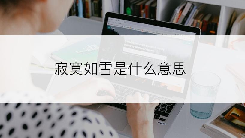 寂寞如雪是什么意思