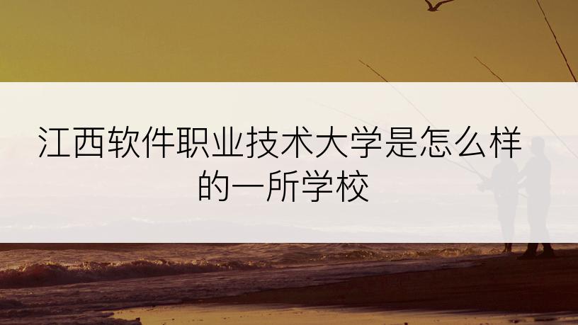 江西软件职业技术大学是怎么样的一所学校